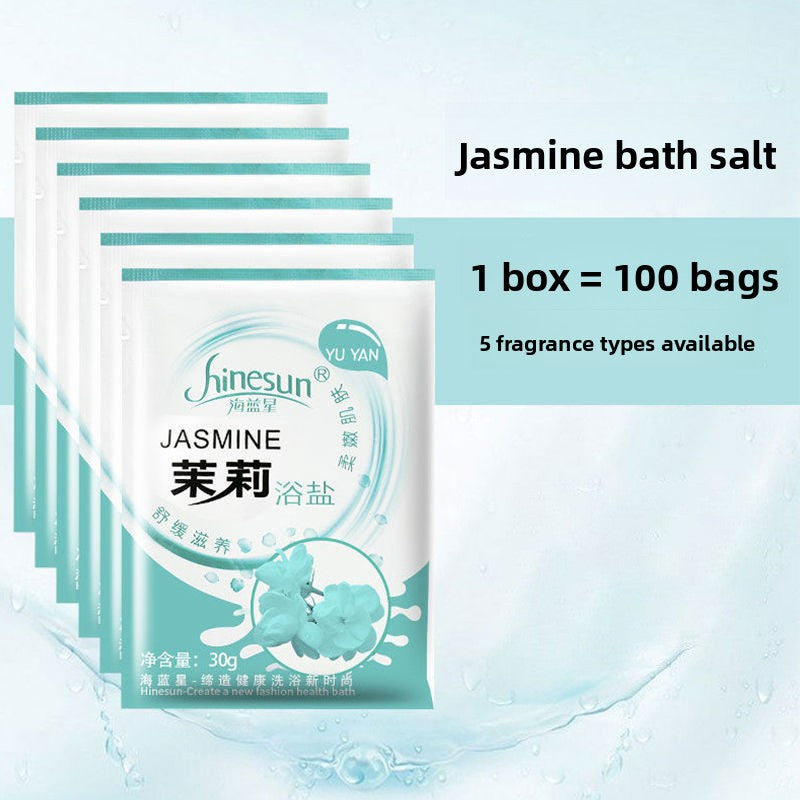 Scented bath salts for foot soaking