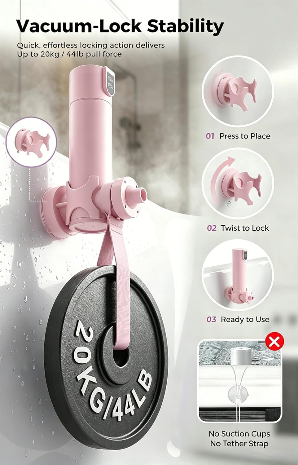 Bath Jets for Tub – Portable Cordless Bath Jet Spa for Bathtub with Vacuum-Lock Suction, Dual Jet & Bubble Mode, 360° Adjustable Water Flow