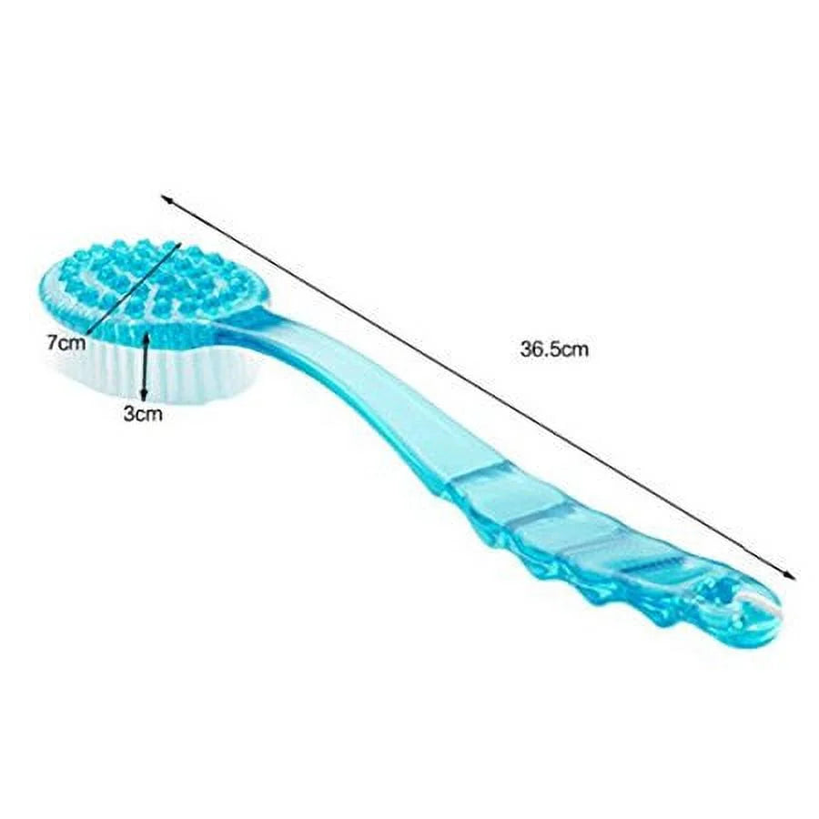 Body Brush with Long Handle - Back Scrubber for Exfoliating Skin, Improve Circulation and Shower Brush for Skin Health - Wet or Dry Body Brushing