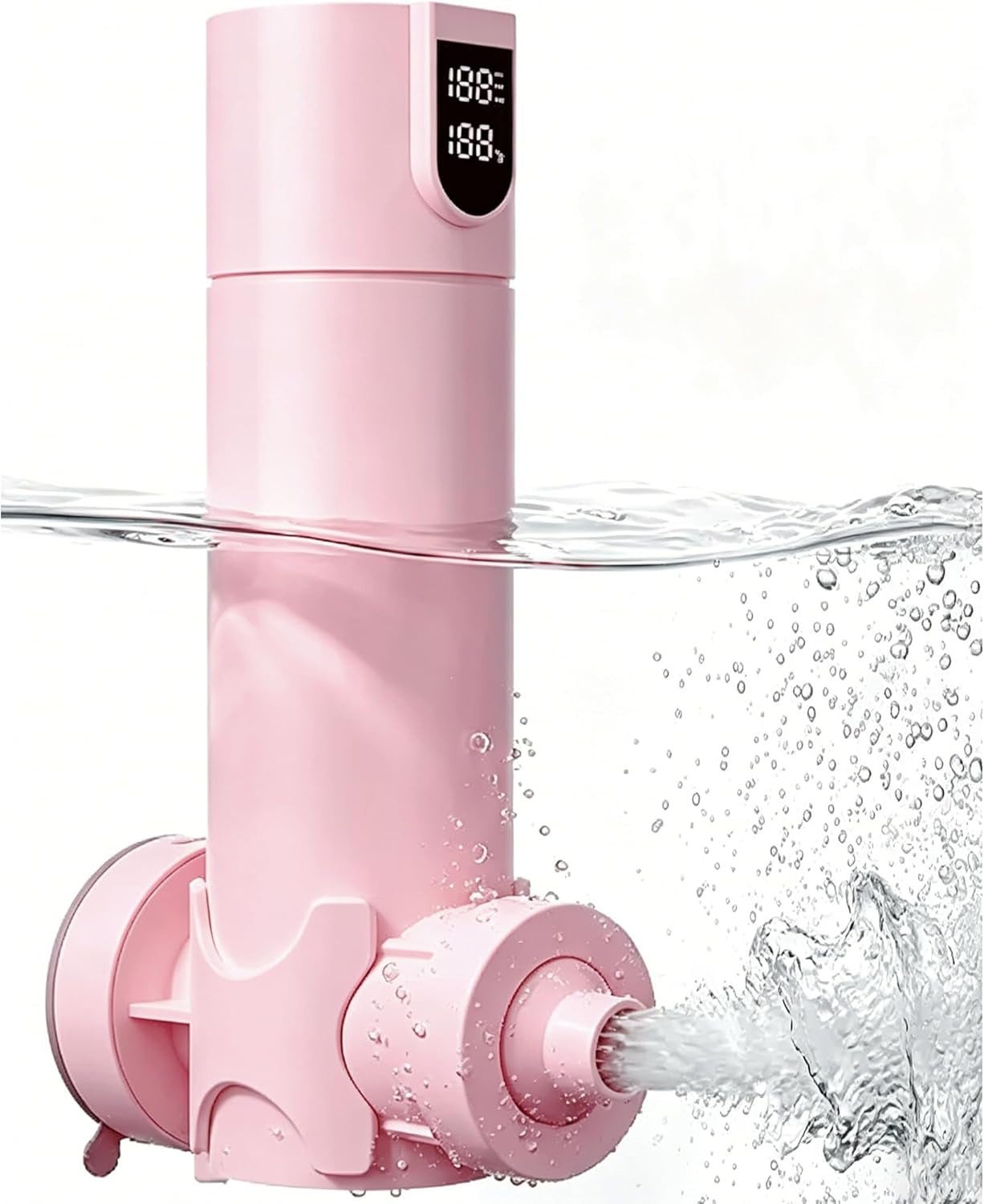 Bath Jets for Tub – Portable Cordless Bath Jet Spa for Bathtub with Vacuum-Lock Suction, Dual Jet & Bubble Mode, 360° Adjustable Water Flow