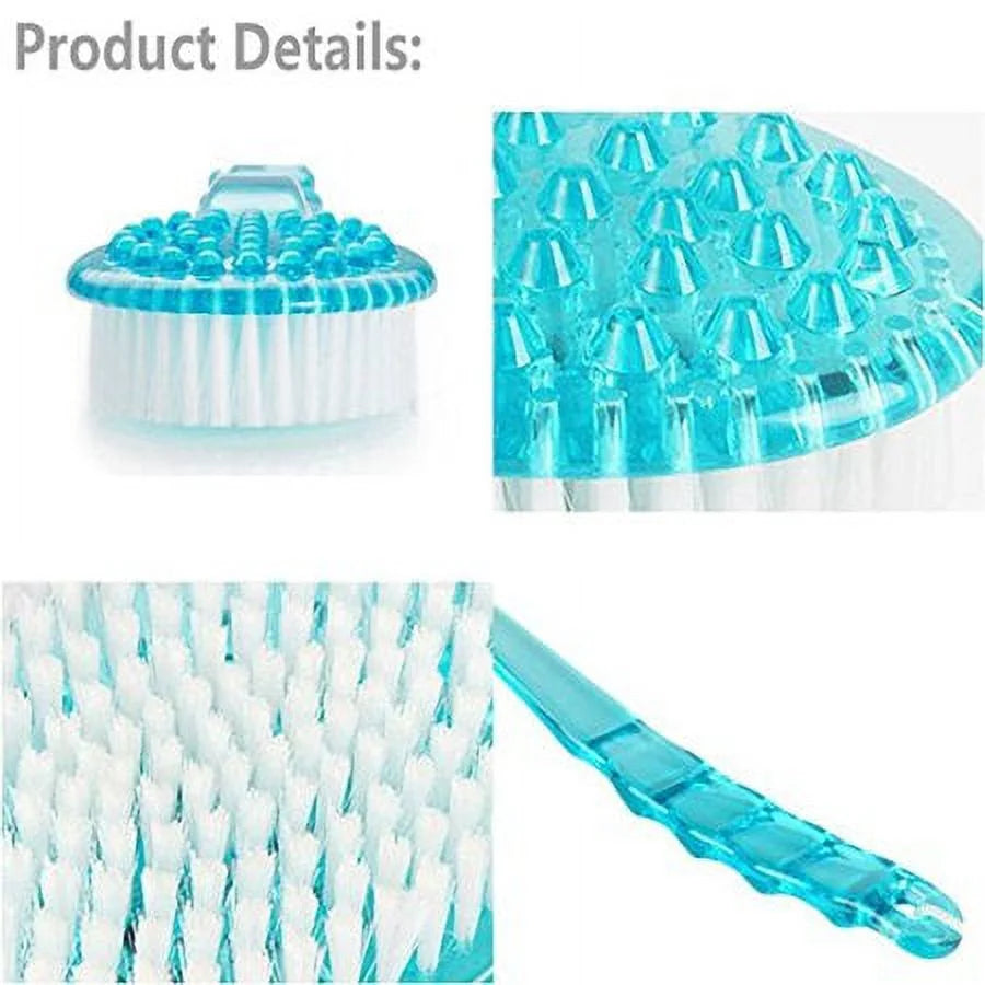 Body Brush with Long Handle - Back Scrubber for Exfoliating Skin, Improve Circulation and Shower Brush for Skin Health - Wet or Dry Body Brushing