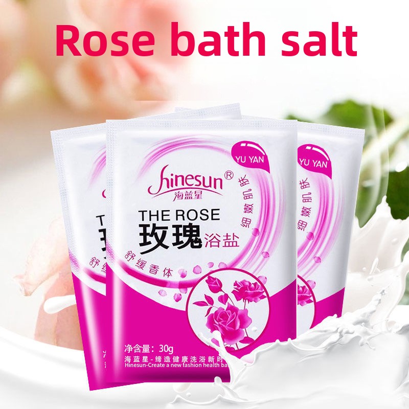 Scented bath salts for foot soaking