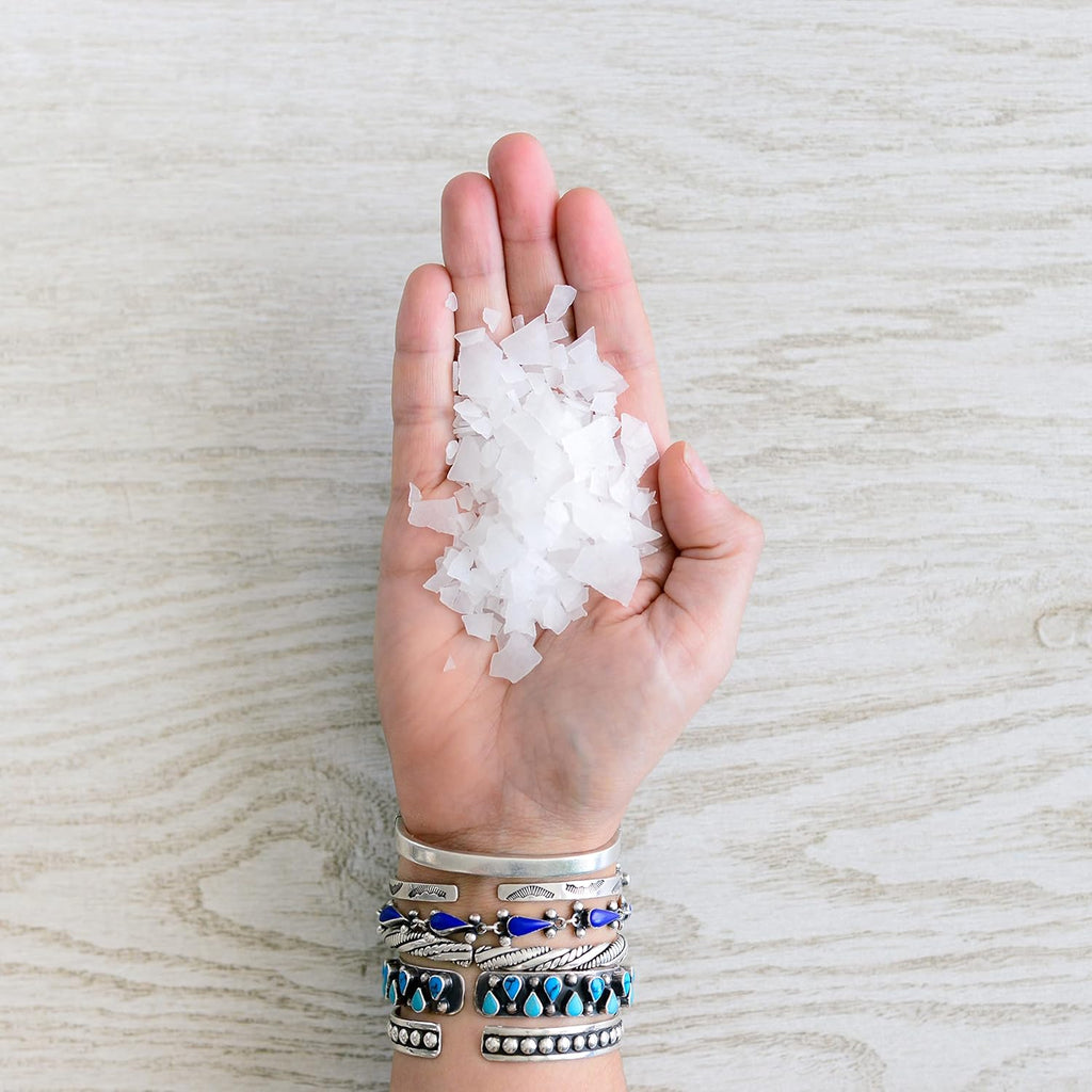 Magnesium Chloride Flakes for Bath, Pure Zechstein Source, Magnesium Flakes for Bath Soak, Foot & Body, FSA Eligible/Hsa Approved 2 Lbs