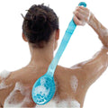 Body Brush with Long Handle - Back Scrubber for Exfoliating Skin, Improve Circulation and Shower Brush for Skin Health - Wet or Dry Body Brushing