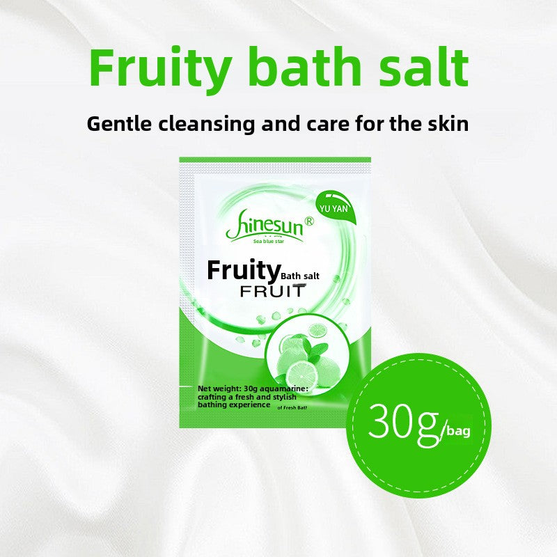 Scented bath salts for foot soaking