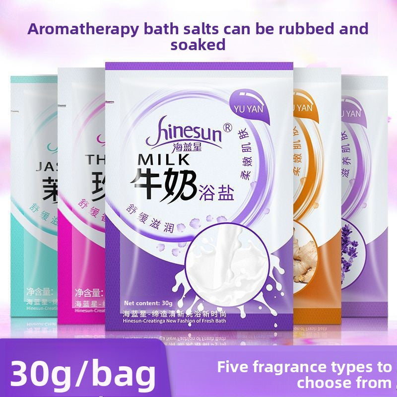 Scented bath salts for foot soaking