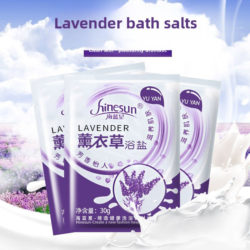 Scented bath salts for foot soaking