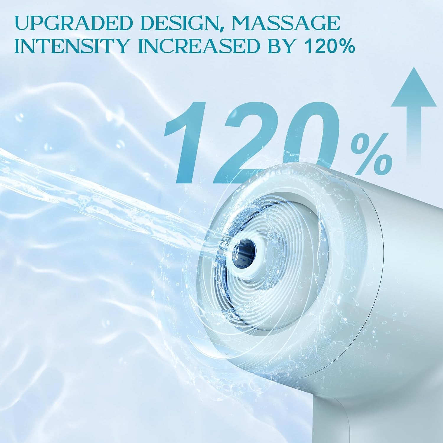 Bath Jet Spa, Impact Force 65 Kpa Rechargeable Bath Jet for Tub, Bubble and Jet Two Mode, Cordless Portable Bathtub Accessories with Adjustable Speed, Bathtub Jets for Home Spa, Relaxing (Blue)