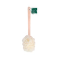 2-In-1 Ecopouf Bath Brush, Loofah Brush for Bath & Shower, with Long Handle & Recycled Netting for Cleansing & Exfoliating, Back Brush for Men & Women, Eco-Friendly & Cruelty-Free, 1 Count